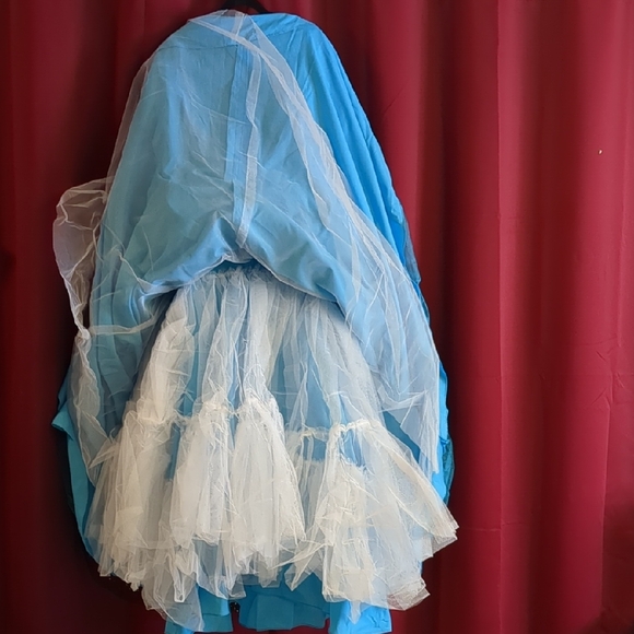 Posh Blue Formal Gown Sleeveless Spaghetti Strap Sweetheart - Picture 11 of 16